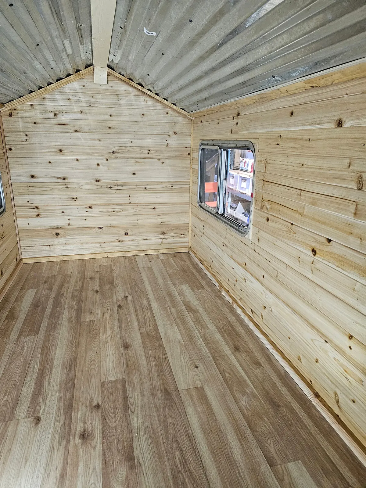 Interior completed view with finished flooring and windows
