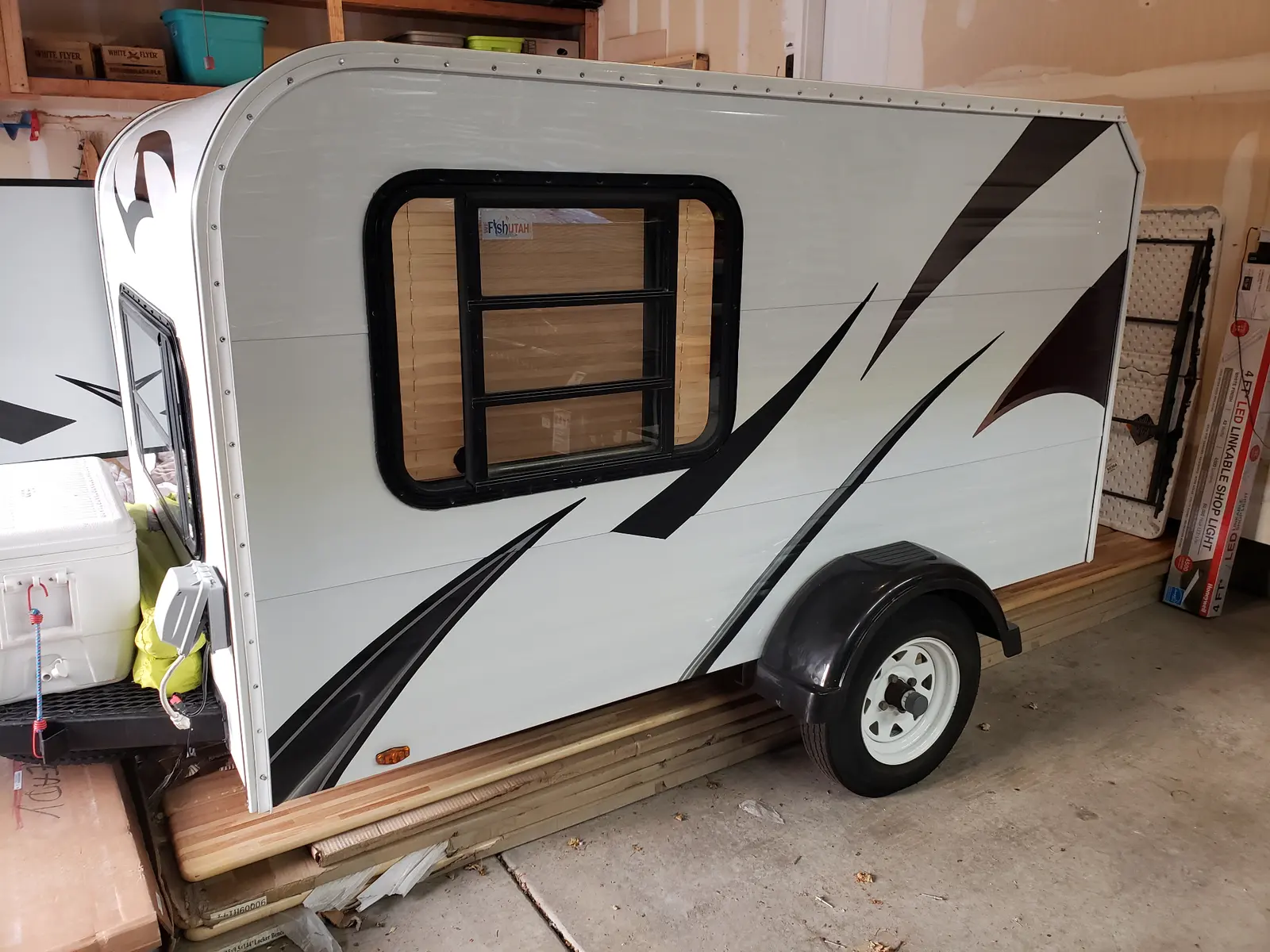 Tent trailer frame camping trailer side angle