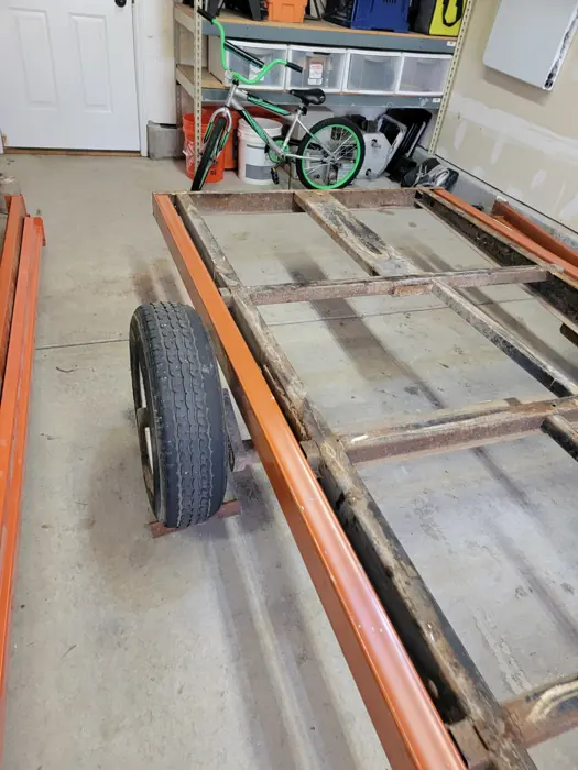 Chassis extension rails fitted alongside the frame.